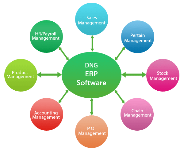 ERP software diagram